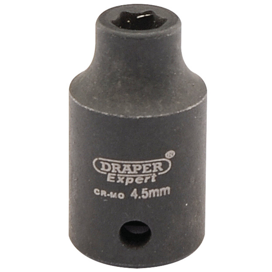 Draper 05003 Expert HI-TORQ® 6 Point Impact Socket, 1/4" Sq. Dr., 4.5mm