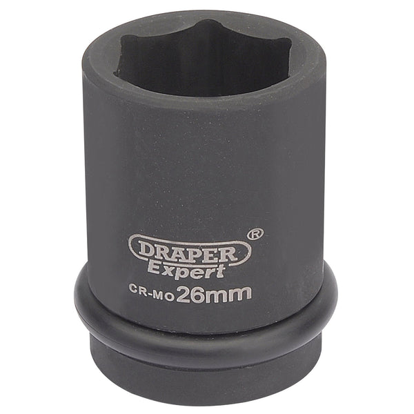 Draper 05007 Expert HI-TORQ&#174; 6 Point Impact Socket, 3/4" Sq. Dr., 26mm