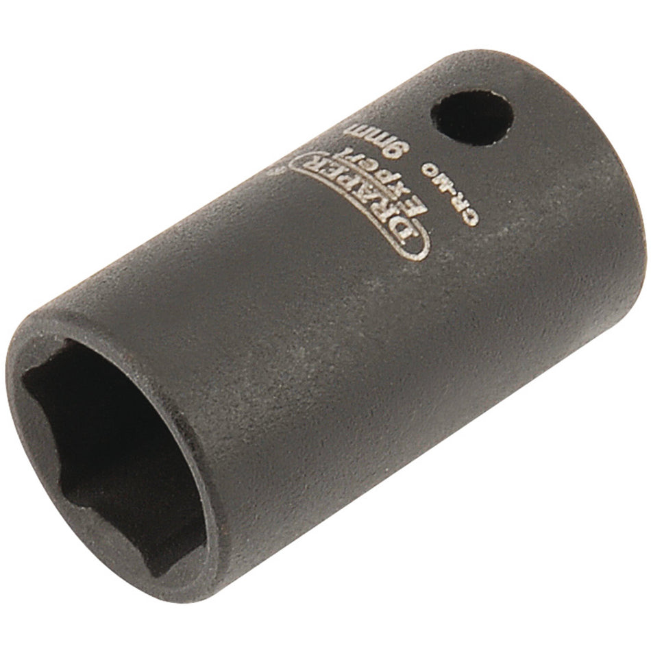 Draper 05013 Expert HI-TORQ® 6 Point Impact Socket, 1/4" Sq. Dr., 9mm
