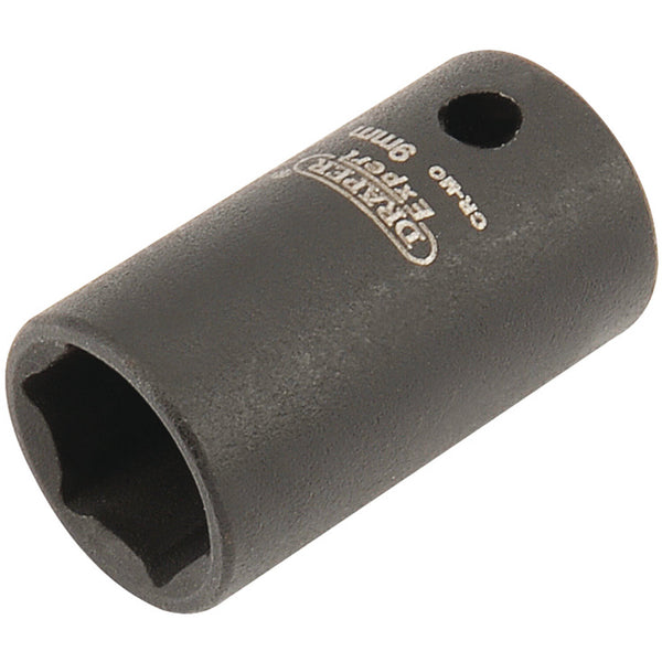 Draper 05013 Expert HI-TORQ&#174; 6 Point Impact Socket, 1/4" Sq. Dr., 9mm
