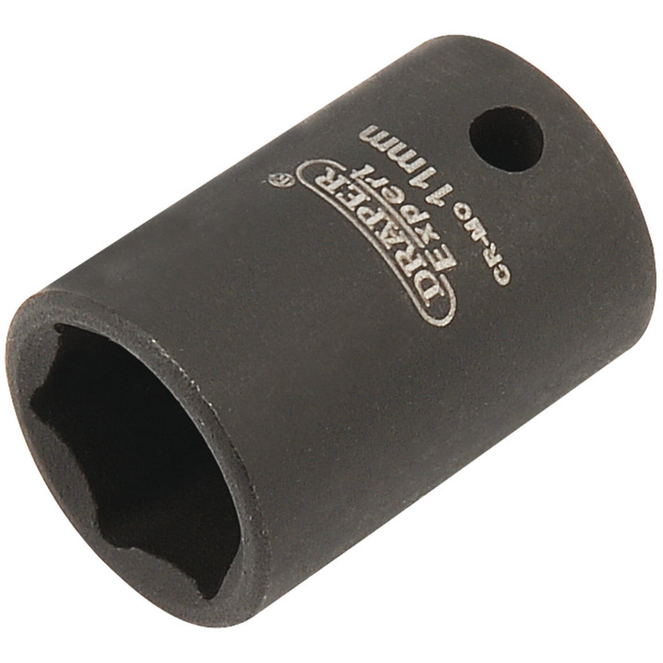Draper 05016 Expert HI-TORQ® 6 Point Impact Socket, 1/4" Sq. Dr., 11mm