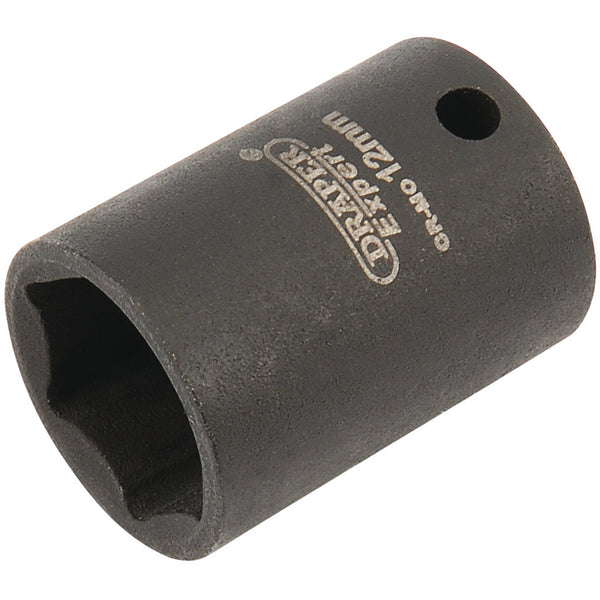 Draper 05022 Expert HI-TORQ&#174; 6 Point Impact Socket, 1/4" Sq. Dr., 12mm