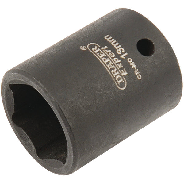 Draper 05056 Expert HI-TORQ&#174; 6 Point Impact Socket, 1/4" Sq. Dr., 13mm