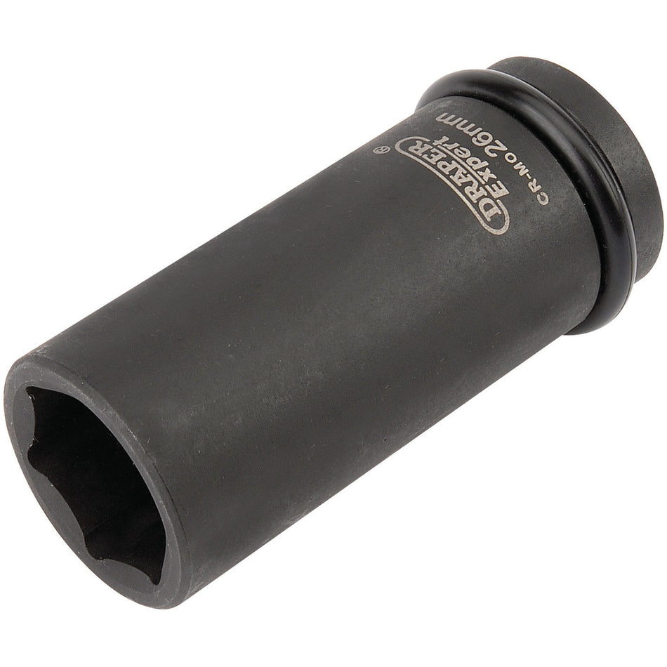 Draper 05058 Expert HI-TORQ® 6 Point Deep Impact Socket, 3/4" Sq. Dr., 26mm
