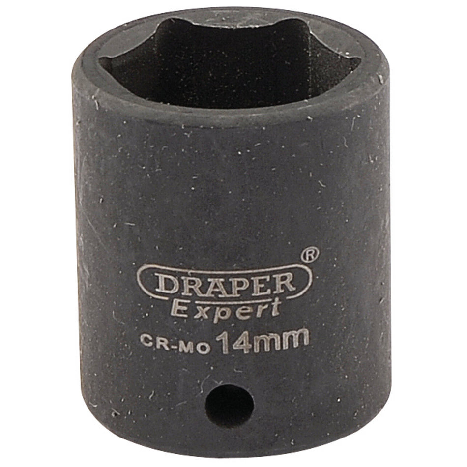 Draper 05059 Expert HI-TORQ® 6 Point Impact Socket, 1/4" Sq. Dr., 14mm
