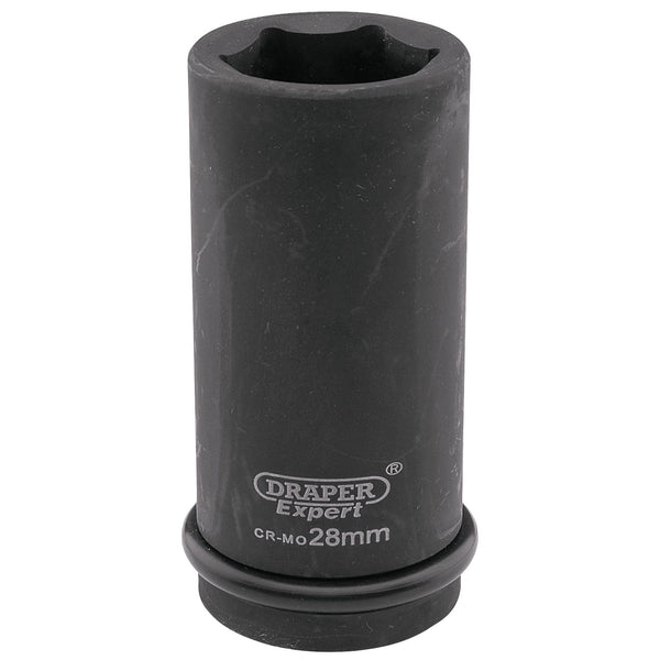 Draper 05060 Expert HI-TORQ&#174; 6 Point Deep Impact Socket, 3/4" Sq. Dr., 28mm