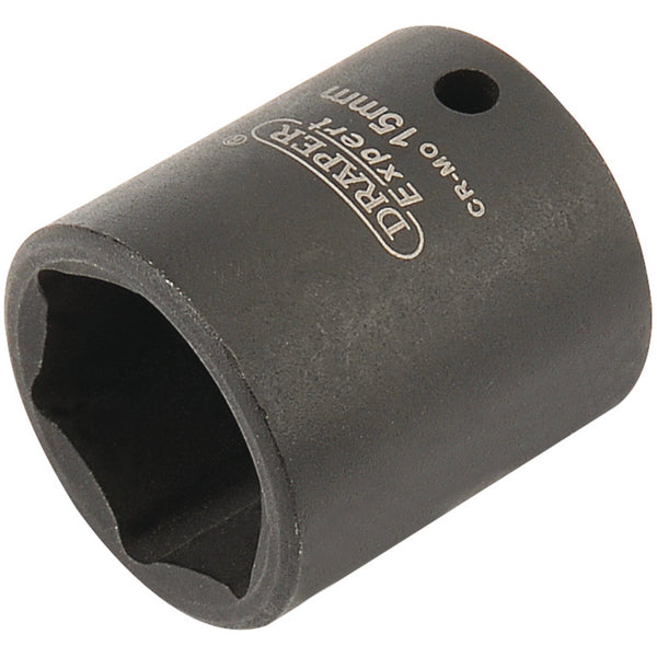 Draper 05062 Expert HI-TORQ&#174; 6 Point Impact Socket, 1/4" Sq. Dr., 15mm