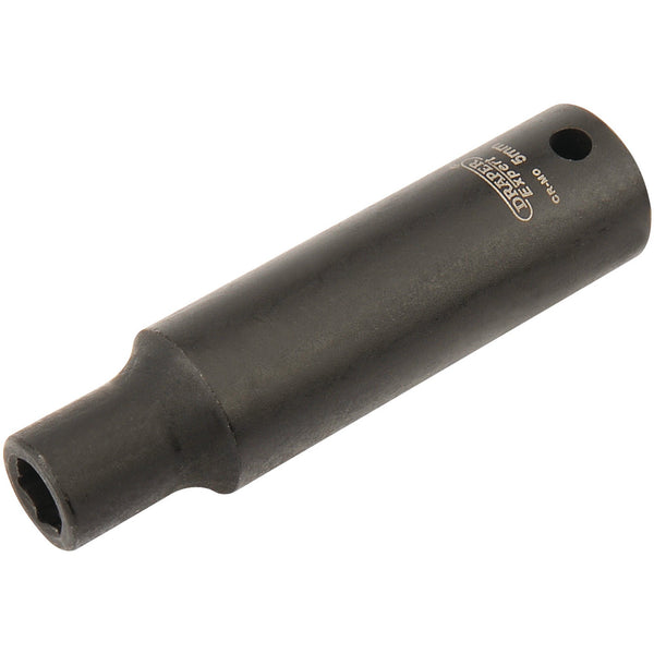 Draper 05065 Expert HI-TORQ&#174; 6 Point Deep Impact Socket, 1/4" Sq. Dr., 5mm