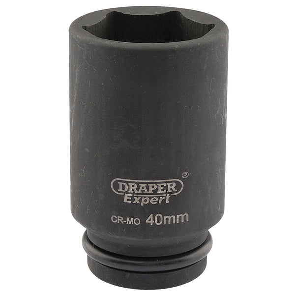 Draper 05071 Expert HI-TORQ&#174; 6 Point Deep Impact Socket, 3/4" Sq. Dr., 40mm