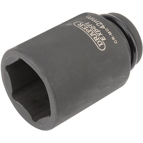 Draper 05073 Expert HI-TORQ&#174; 6 Point Deep Impact Socket, 3/4" Sq. Dr., 42mm