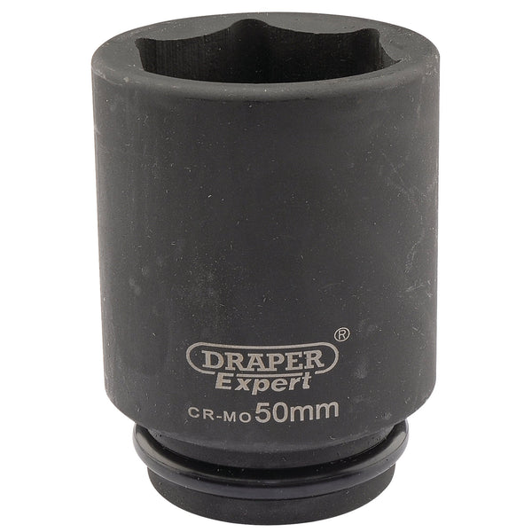 Draper 05081 Expert HI-TORQ&#174; 6 Point Deep Impact Socket, 3/4" Sq. Dr., 50mm