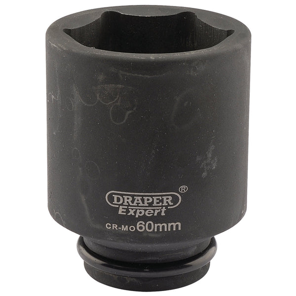 Draper 05088 Expert HI-TORQ&#174; 6 Point Deep Impact Socket, 3/4" Sq. Dr., 60mm