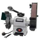 Draper 05096 Bench Grinder with Sanding Belt and Worklight, 150mm, 370W