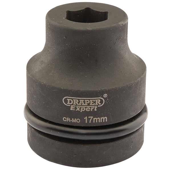 Draper 05098 HI-TORQ&#174; Expert 6 Point Impact Socket, 1" Sq. Dr., 17mm