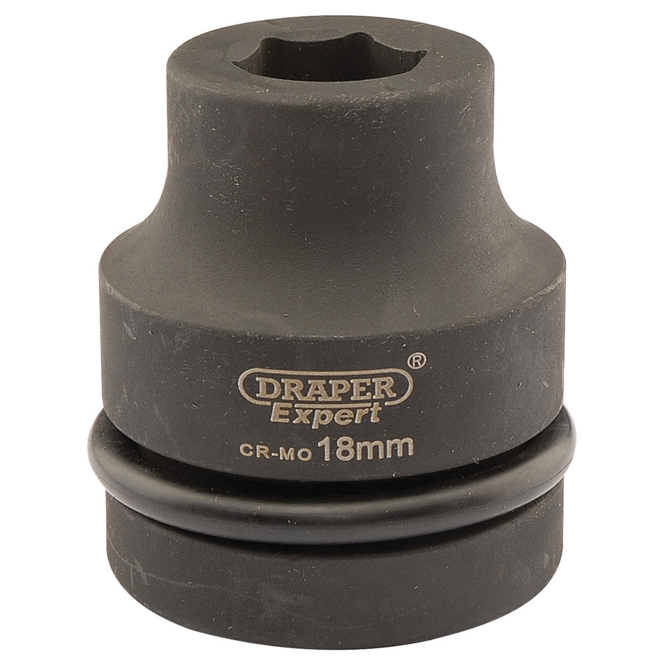Draper 05099 Expert HI-TORQ® 6 Point Impact Socket, 1" Sq. Dr., 18mm