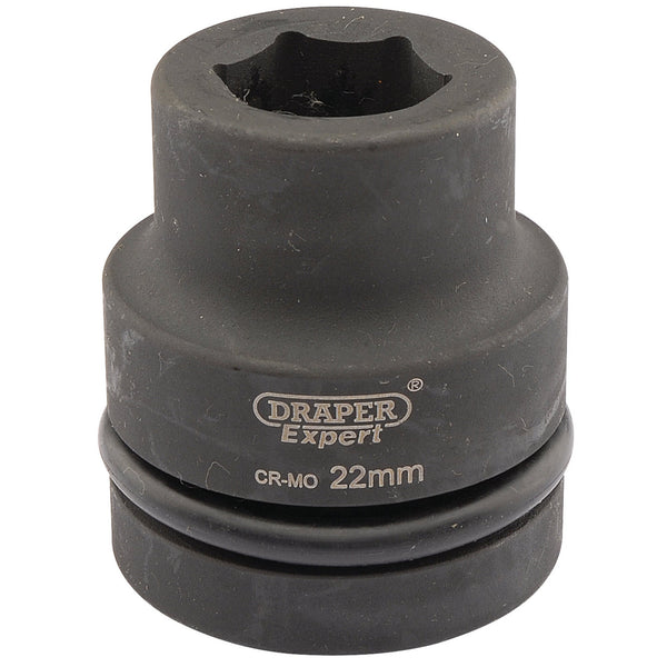 Draper 05103 Expert HI-TORQ&#174; 6 Point Impact Socket, 1" Sq. Dr., 22mm