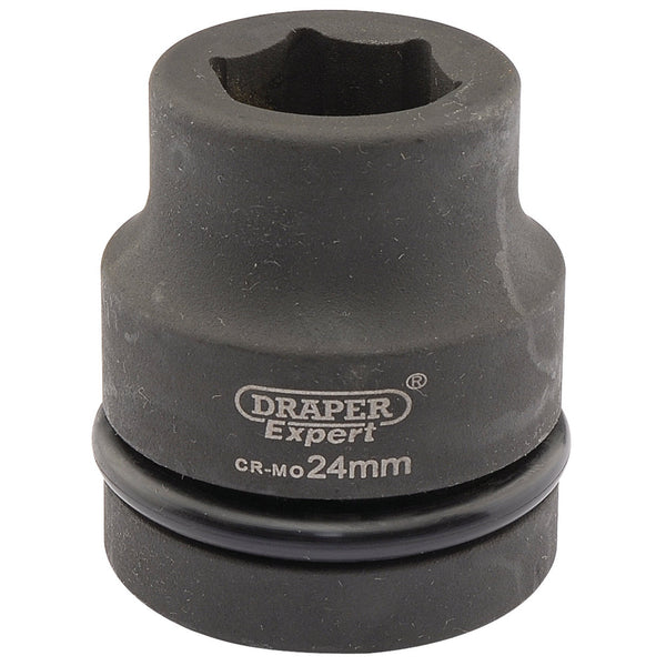 Draper 05105 Expert HI-TORQ&#174; 6 Point Impact Socket, 1" Sq. Dr., 24mm