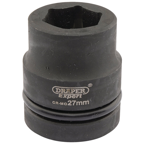Draper 05108 Expert HI-TORQ&#174; 6 Point Impact Socket, 1" Sq. Dr., 27mm