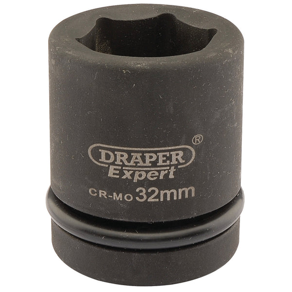 Draper 05112 Expert HI-TORQ&#174; 6 Point Impact Socket, 1" Sq. Dr., 32mm