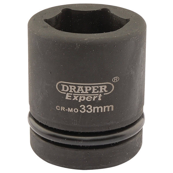 Draper 05113 Expert HI-TORQ&#174; 6 Point Impact Socket, 1" Sq. Dr., 33mm