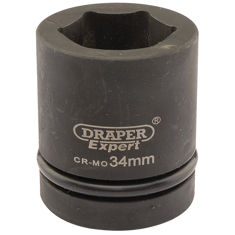 Draper 05114 Expert HI-TORQ® 6 Point Impact Socket, 1" Sq. Dr., 34mm