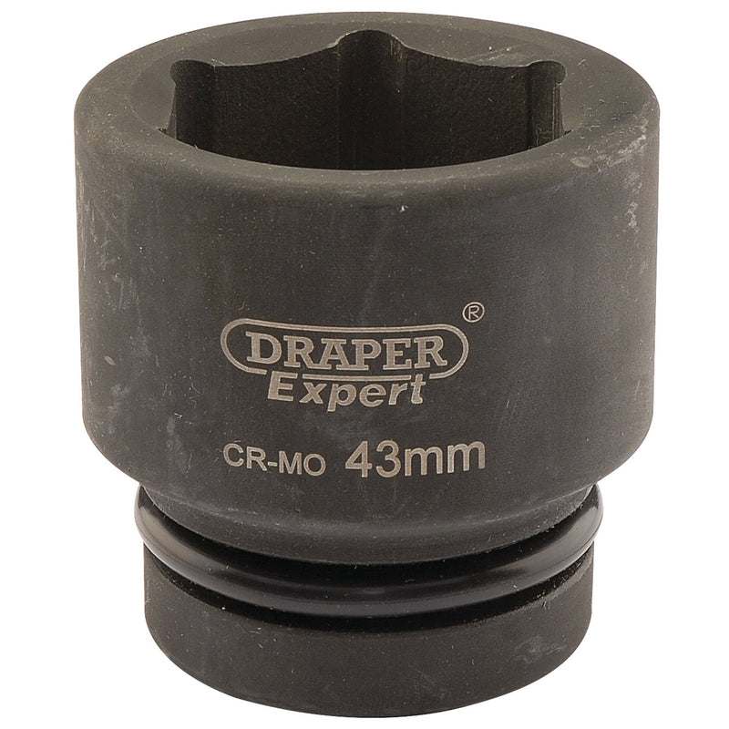Draper 05123 Expert HI-TORQ 6 Point Impact Socket, 1" Sq. Dr., 43mm