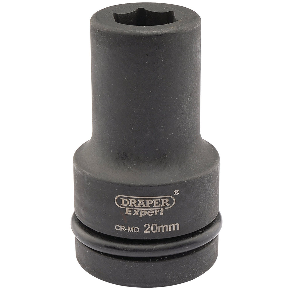 Draper 05135 Expert HI-TORQ® 6 Point Deep Impact Socket, 1" Sq. Dr., 20mm