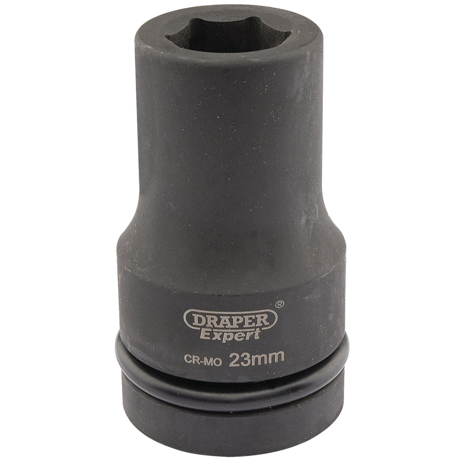 Draper 05138 Expert HI-TORQ® 6 Point Deep Impact Socket, 1" Sq. Dr., 23mm