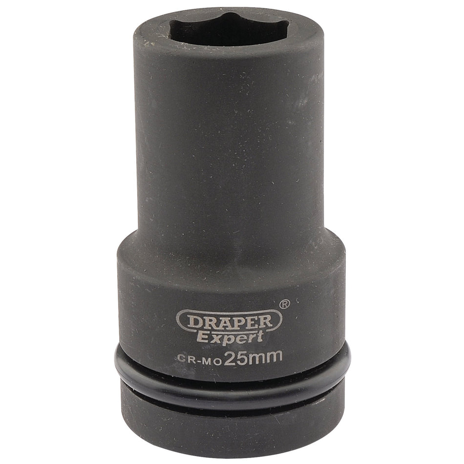 Draper 05140 Expert HI-TORQ® 6 Point Deep Impact Socket, 1" Sq. Dr., 25mm