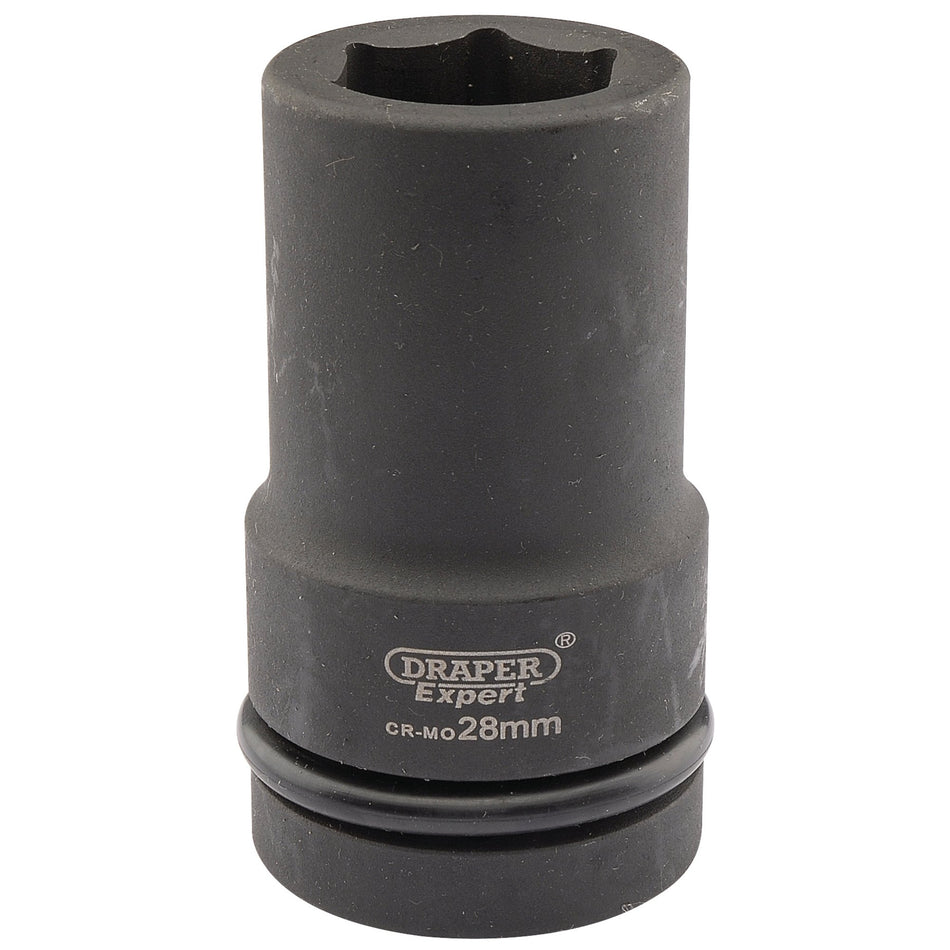 Draper 05143 Expert HI-TORQ® 6 Point Deep Impact Socket, 1" Sq. Dr., 28mm