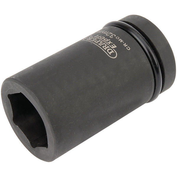 Draper 05146 Expert HI-TORQ&#174; 6 Point Deep Impact Socket, 1" Sq. Dr., 32mm