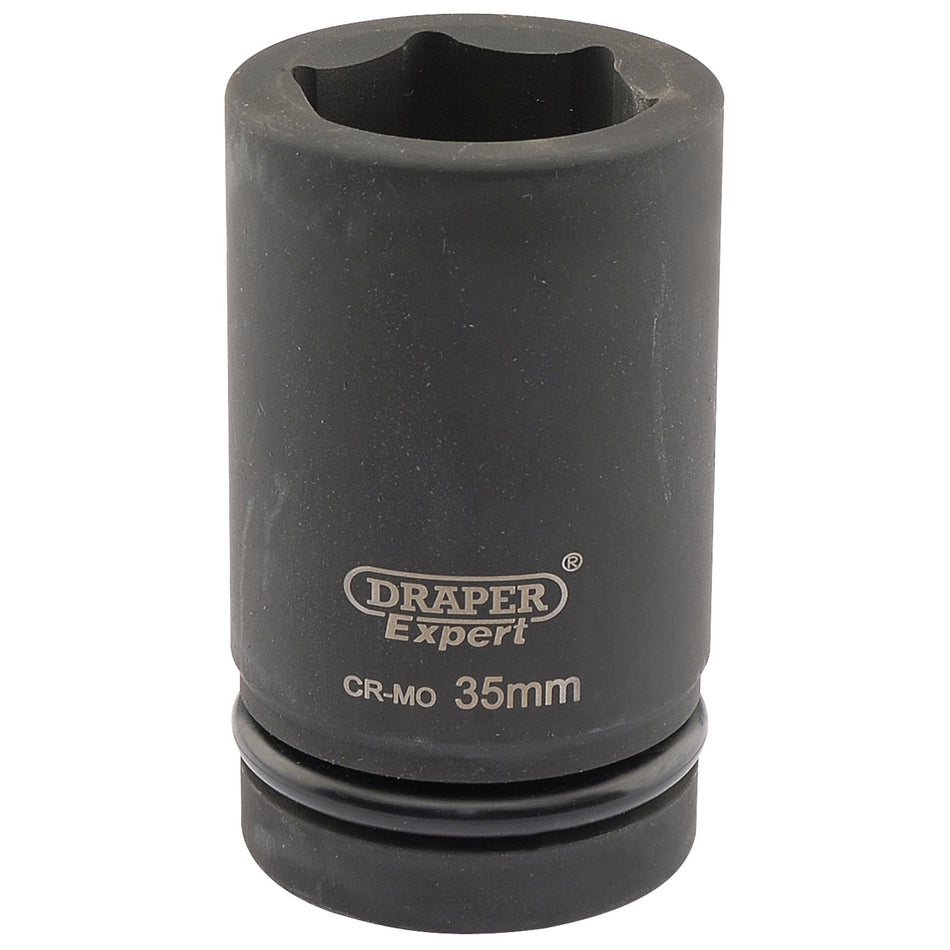 Draper 05149 Expert HI-TORQ® 6 Point Deep Impact Socket, 1" Sq. Dr., 35mm