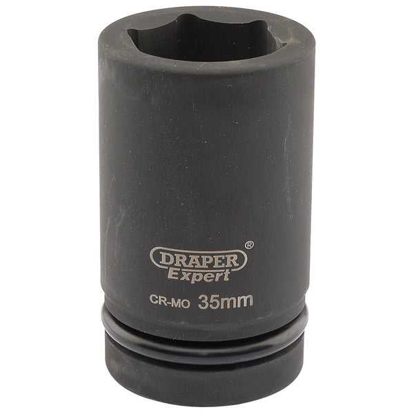 Draper 05149 Expert HI-TORQ&#174; 6 Point Deep Impact Socket, 1" Sq. Dr., 35mm