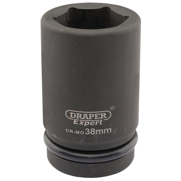 Draper 05151 Expert HI-TORQ&#174; 6 Point Deep Impact Socket, 1" Sq. Dr., 38mm