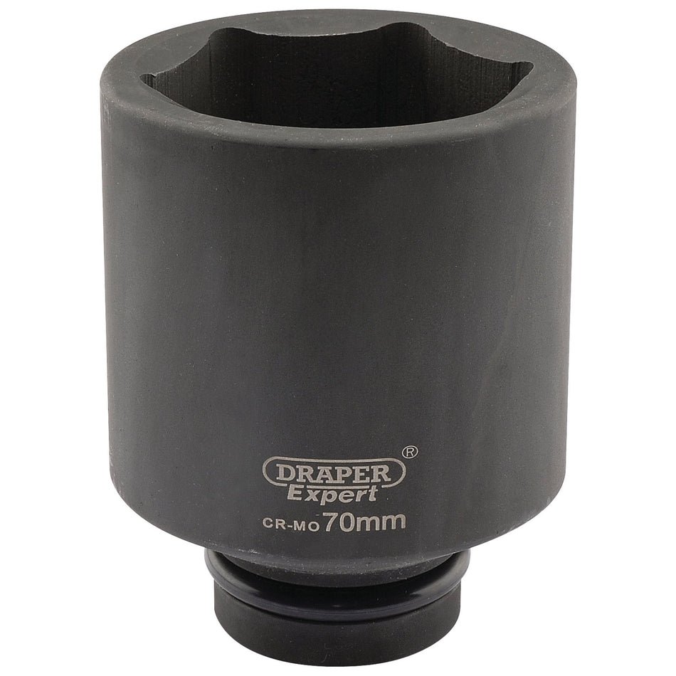Draper 05159 Expert HI-TORQ® 6 Point Deep Impact Socket, 1" Sq. Dr., 70mm