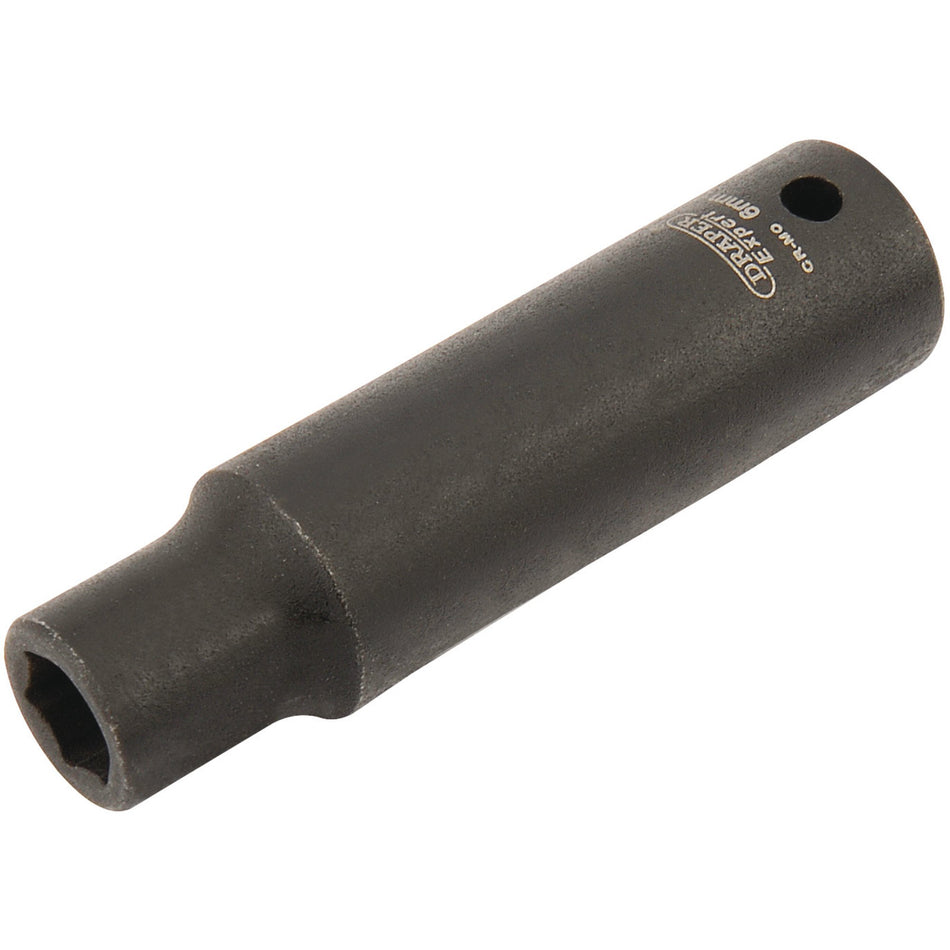 Draper 05184 Expert HI-TORQ® 6 Point Deep Impact Socket, 1/4" Sq. Dr., 6mm