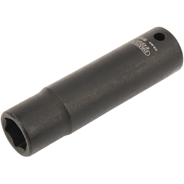 Draper 05186 Expert HI-TORQ&#174; 6 Point Deep Impact Socket, 1/4" Sq. Dr., 8mm