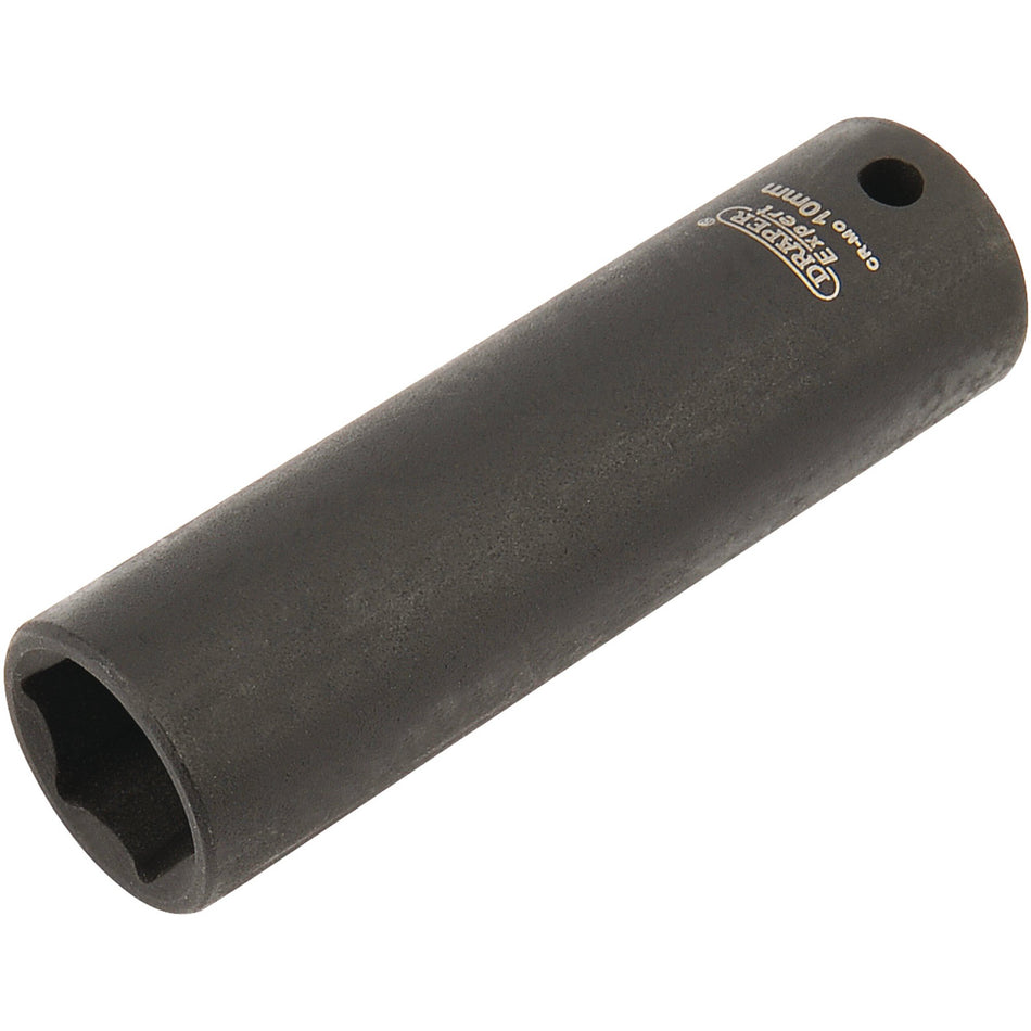 Draper 05188 Expert HI-TORQ® 6 Point Deep Impact Socket, 1/4" Sq. Dr., 10mm
