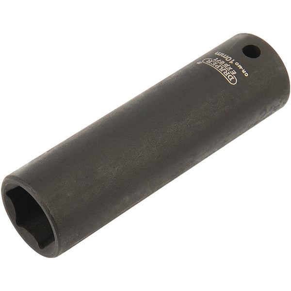 Draper 05188 Expert HI-TORQ&#174; 6 Point Deep Impact Socket, 1/4" Sq. Dr., 10mm