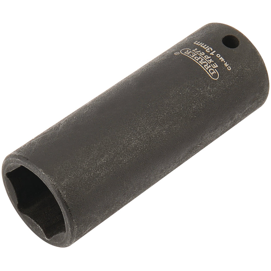 Draper 05191 Expert HI-TORQ® 6 Point Deep Impact Socket, 1/4" Sq. Dr., 13mm
