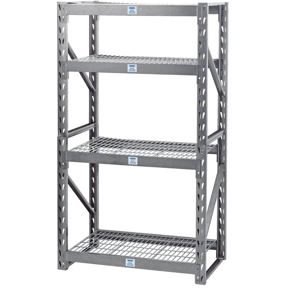 Draper 05230 Expert Heavy Duty Steel 4 Shelving Unit, 1040 x 610 x 1830mm