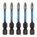 Draper 05498 Draper Expert Cross Slot/PH Type Impact Screwdriver Bits, No.1 x 50mm, 1/4" Hex (Pack of 5)