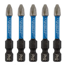 Draper 05499 Draper Expert Cross Slot/PH Type Impact Screwdriver Bits, No.2 x 50mm, 1/4" Hex (Pack of 5)