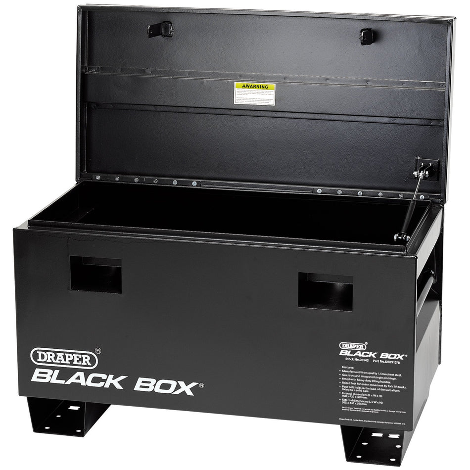Draper 05543 Black Box® Contractor's Secure Storage Box - 915 x 470 x 590mm