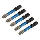 Draper 05645 Draper Expert Cross Slot/PH Type Impact Screwdriver Bits, No.3 x 50mm, 1/4" Hex (Pack of 5)