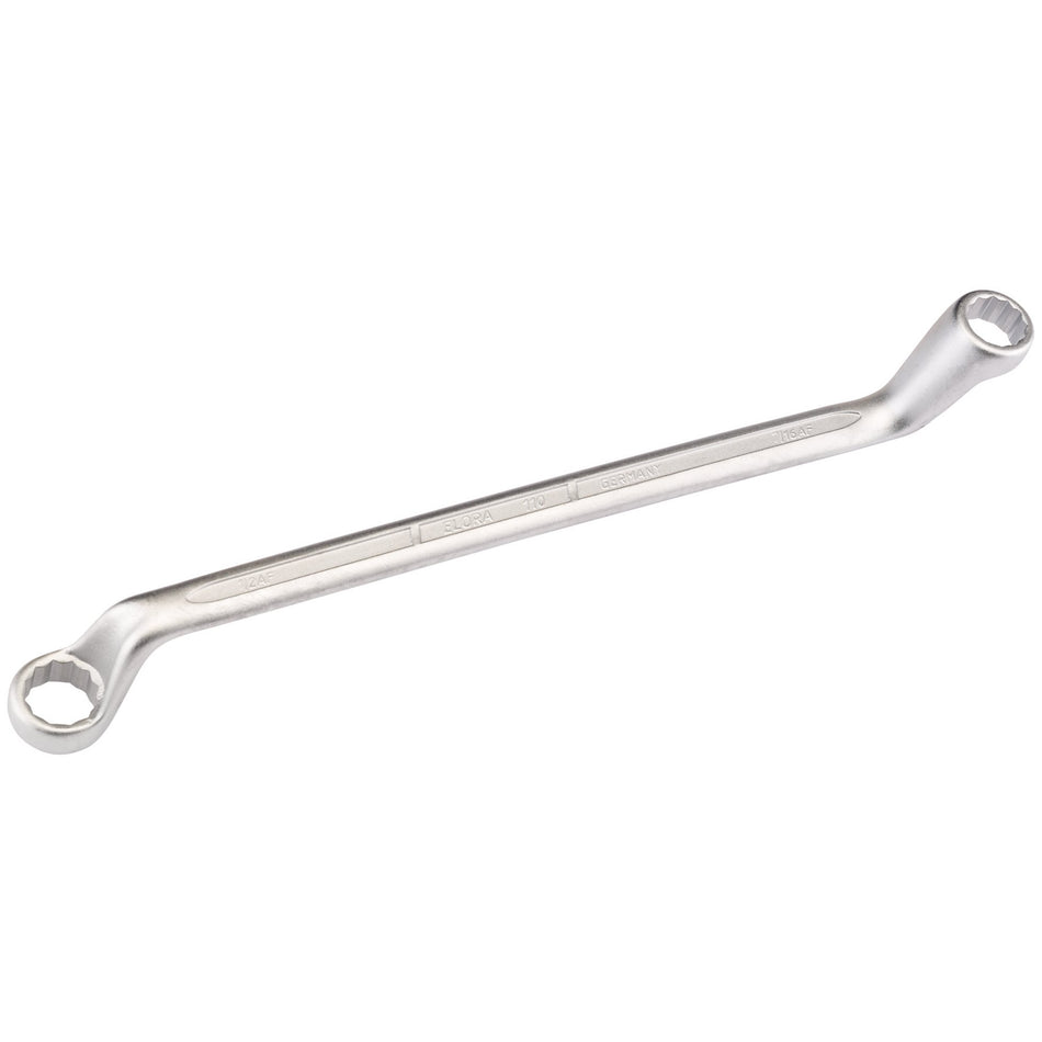 Draper 05690 Elora Deep Crank Imperial Ring Spanner, 7/16 x 1/2"