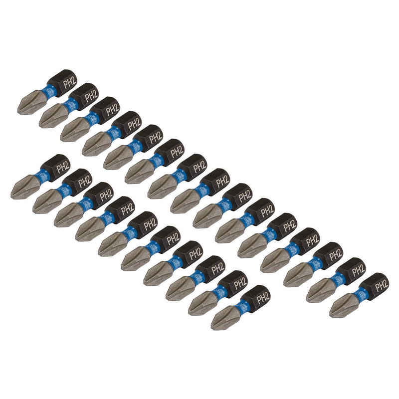 Draper 05691 Draper Expert Cross Slot/PH Type Impact Screwdriver Bits, No.2 x 25mm, 1/4" Hex (Pack of 25)