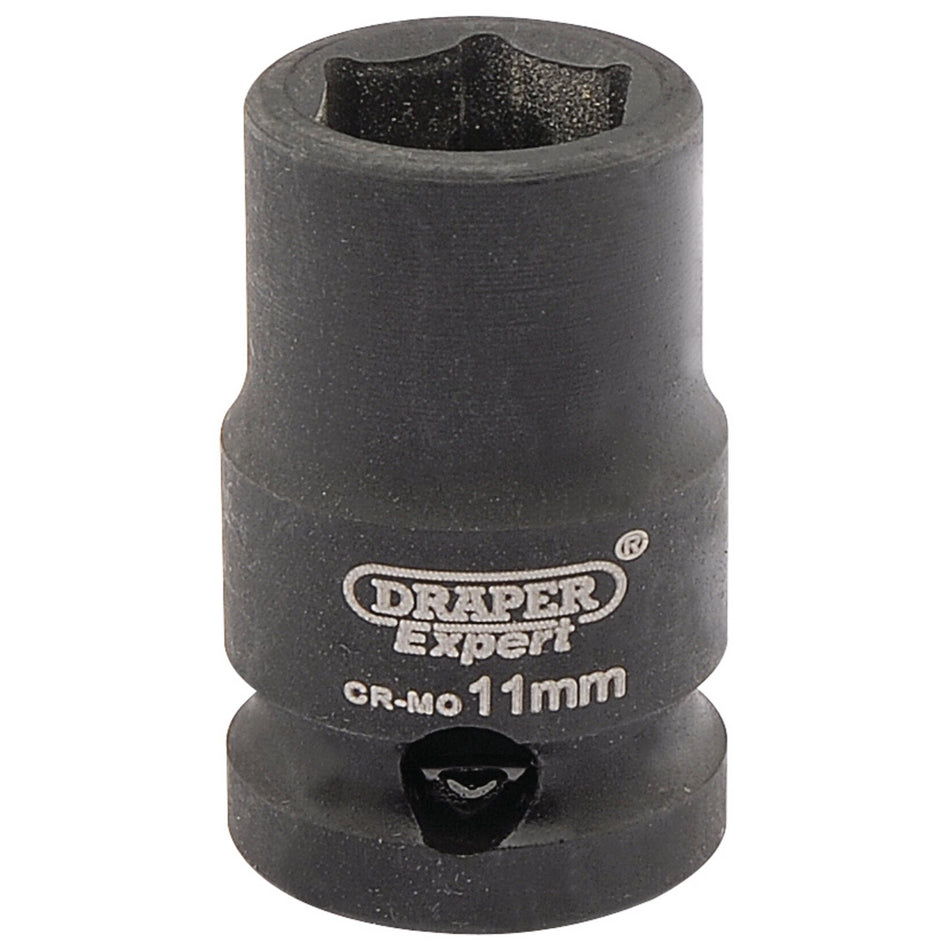 Draper 06870 Expert HI-TORQ® 6 Point Impact Socket, 3/8" Sq. Dr., 11mm