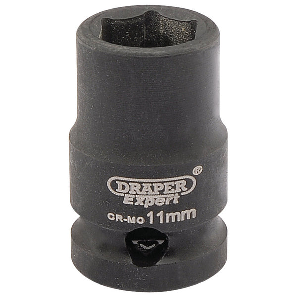 Draper 06870 Expert HI-TORQ&#174; 6 Point Impact Socket, 3/8" Sq. Dr., 11mm