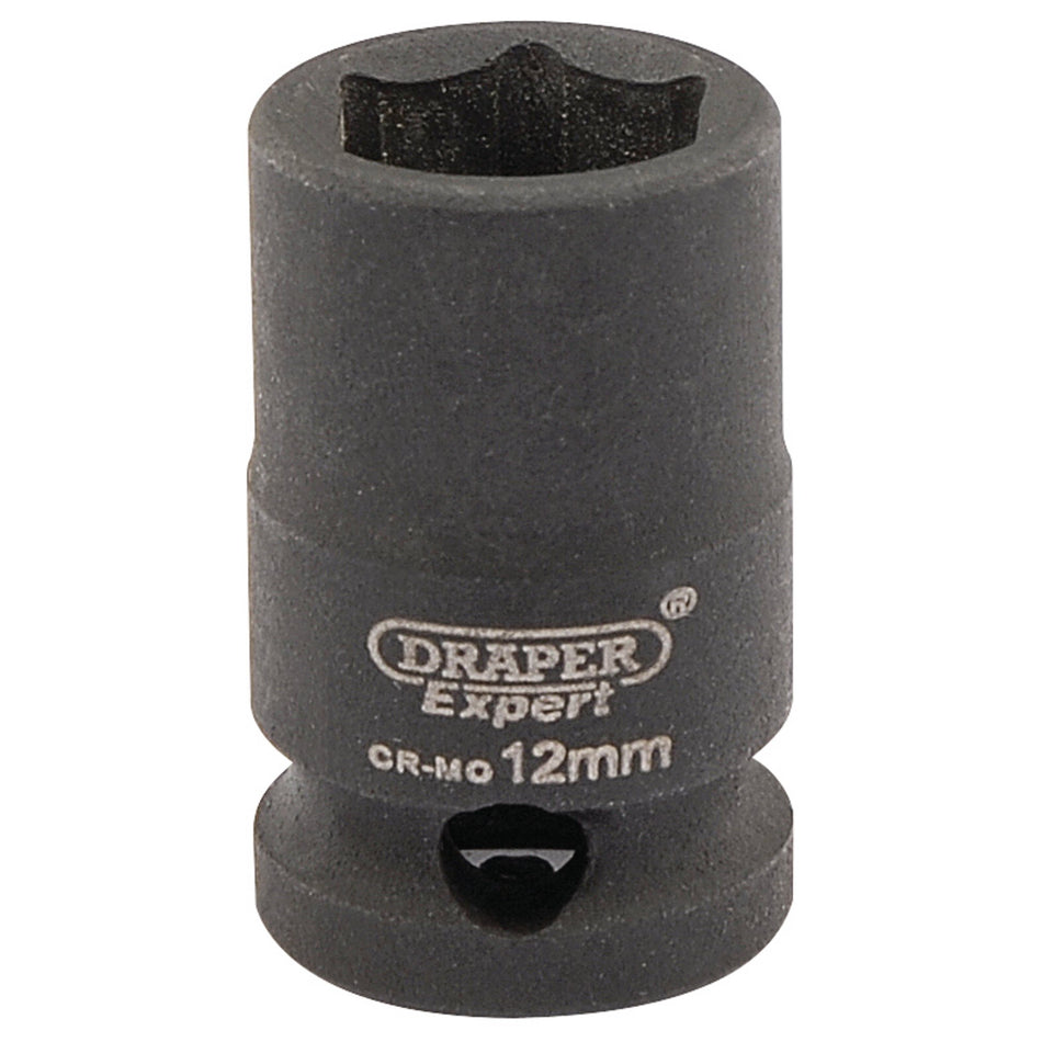 Draper 06871 Expert HI-TORQ® 6 Point Impact Socket, 3/8" Sq. Dr., 12mm